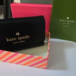 Kate Spade Black Leather Card Holder